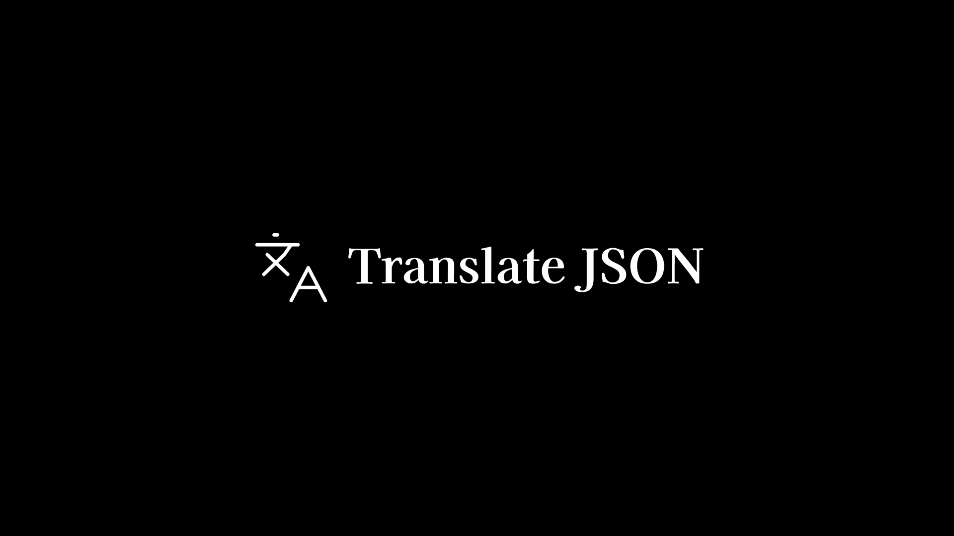 Translate JSON